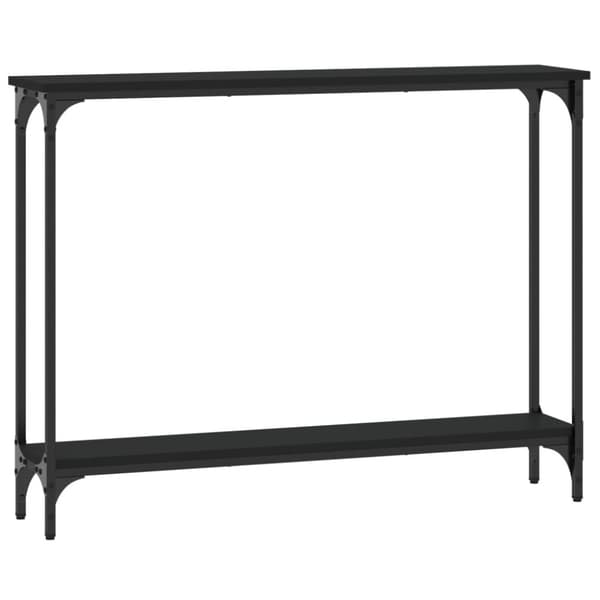 vidaXL Konsolbord svart 100x22,5x75 cm konstruerat trä