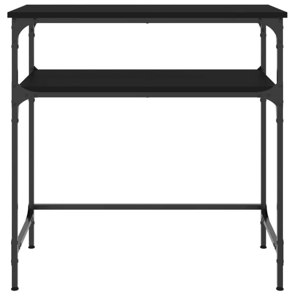 vidaXL Konsollbord svart 75x35,5x75 cm konstruert tre