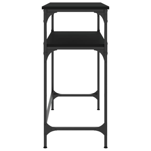 vidaXL Konsollbord svart 75x35,5x75 cm konstruert tre