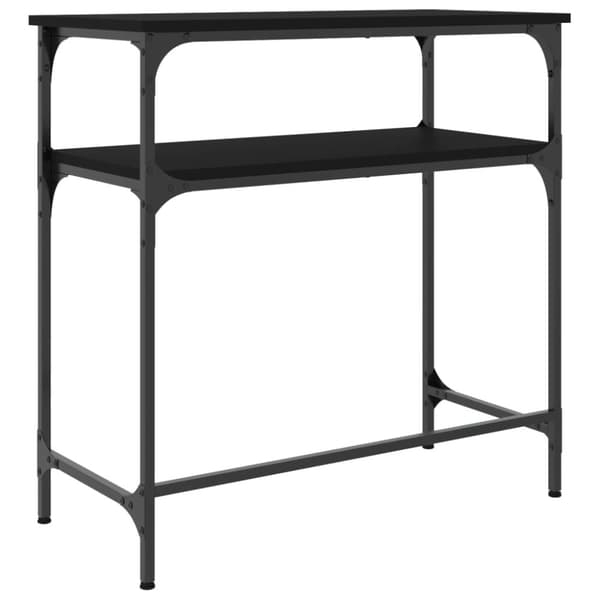 vidaXL Konsollbord svart 75x35,5x75 cm konstruert tre