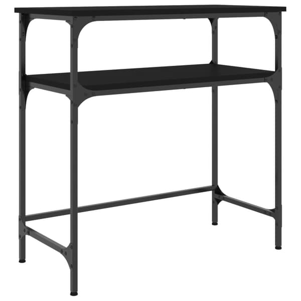 vidaXL Konsollbord svart 75x35,5x75 cm konstruert tre
