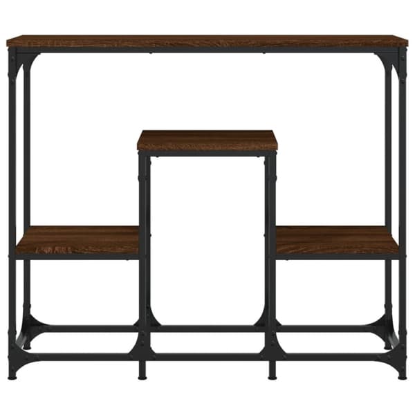 vidaXL Avlastningsbord brun ek 89,5x28x76 cm konstruerat trä