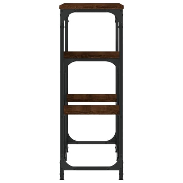 vidaXL Avlastningsbord brun ek 89,5x28x76 cm konstruerat trä