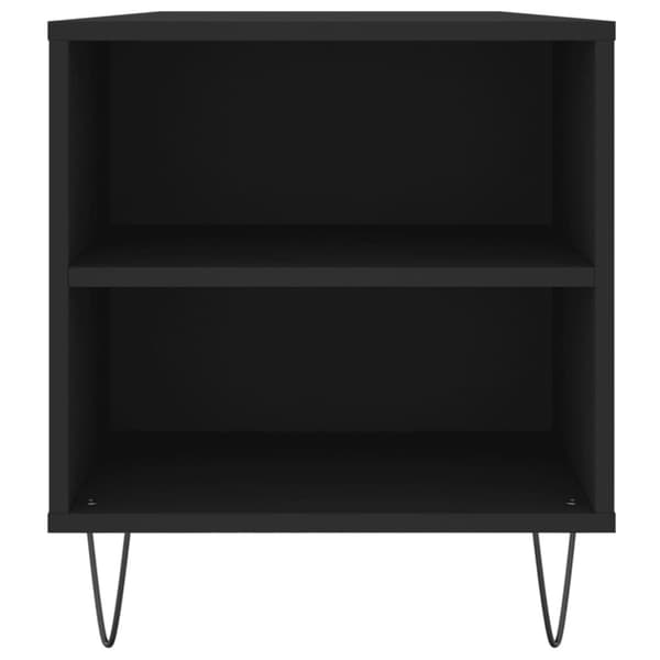 vidaXL Soffbord svart 102x44,5x50 cm konstruerat trä