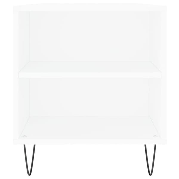 vidaXL Salongbord hvit 102x44,5x50 cm konstruert tre