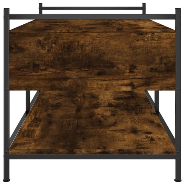 vidaXL Salongbord røkt eik 99x50x50 cm konstruert tre