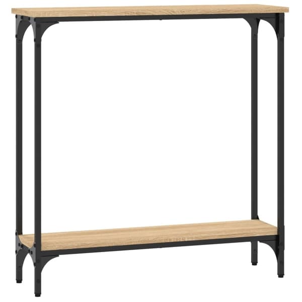 vidaXL Konsolipöytä Sonoma-tammi 75x22,5x75 cm tekninen puu
