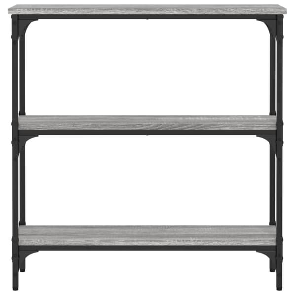 vidaXL konsolbord 75x22,5x75 cm konstrueret træ grå sonoma-eg