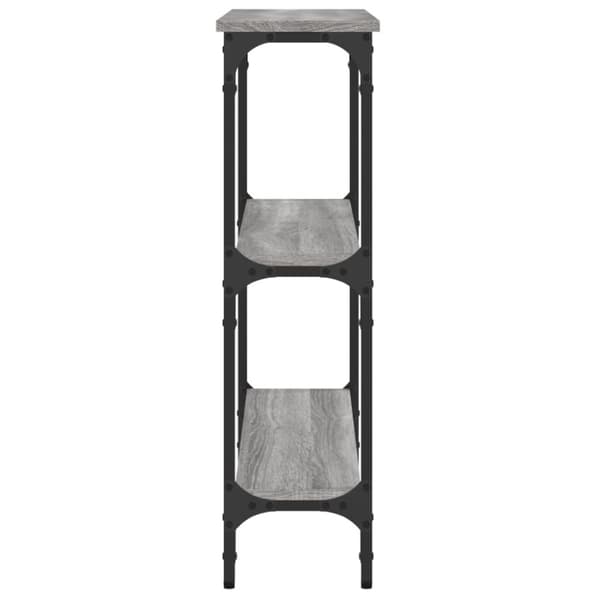 vidaXL konsolbord 75x22,5x75 cm konstrueret træ grå sonoma-eg