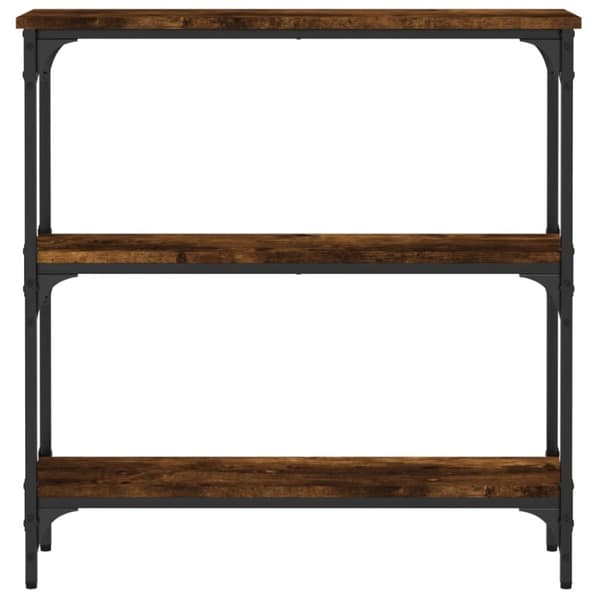 vidaXL Konsolipöytä savutammi 75x22,5x75 cm tekninen puu