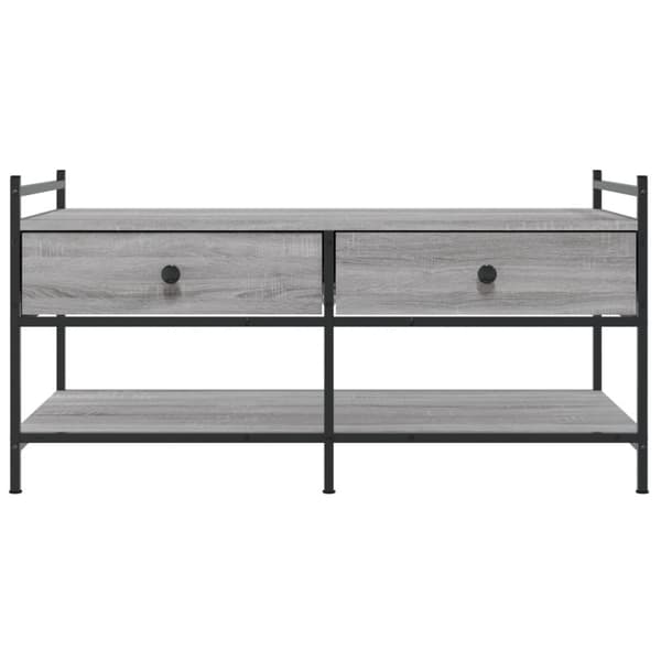 vidaXL sofabord 99x50x50 cm konstrueret træ grå sonoma-eg