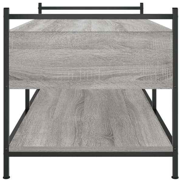 vidaXL sofabord 99x50x50 cm konstrueret træ grå sonoma-eg