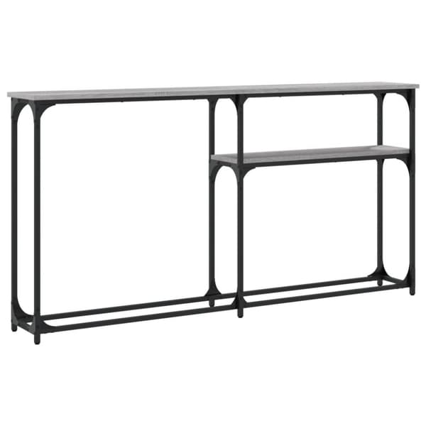 vidaXL konsolbord 145x22,5x75 cm konstrueret træ grå sonoma-eg