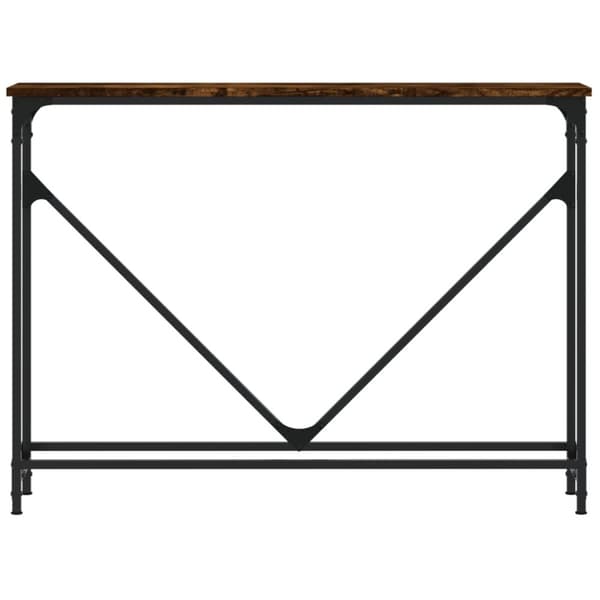 vidaXL Avlastningsbord rökfärgad ek 102x22,5x75 cm konstruerat trä