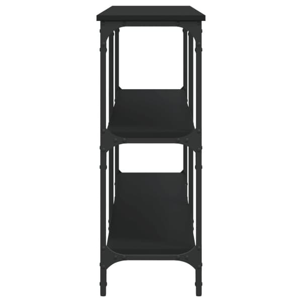 vidaXL Konsolbord svart 200x29x75 cm konstruerat trä