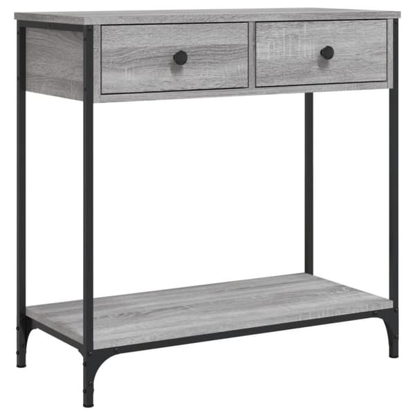 vidaXL Konsollbord grå sonoma 75x34,5x75 cm konstruert tre