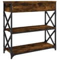 Miniatyrbilde 7 av 11: vidaXL Konsollbord røkt eik 75x28x75 cm konstruert tre