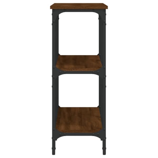 vidaXL Konsollbord brun eik 100x29x75 cm konstruert tre