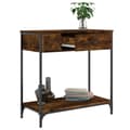 Miniatyrbilde 3 av 11: vidaXL Konsollbord sonoma eik 75x34,5x75 cm konstruert tre