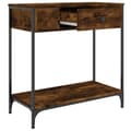 Miniatyrbilde 4 av 11: vidaXL Konsollbord sonoma eik 75x34,5x75 cm konstruert tre