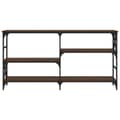 Miniatyrbilde 4 av 10: vidaXL Konsollbord brun eik 150x29x76,5 cm konstruert tre