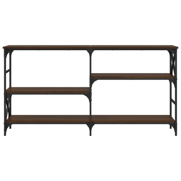 vidaXL Konsollbord brun eik 150x29x76,5 cm konstruert tre