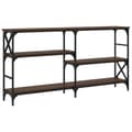 Miniatyrbilde 6 av 10: vidaXL Konsollbord brun eik 150x29x76,5 cm konstruert tre