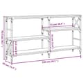 Miniatyrbilde 9 av 10: vidaXL Konsollbord brun eik 150x29x76,5 cm konstruert tre