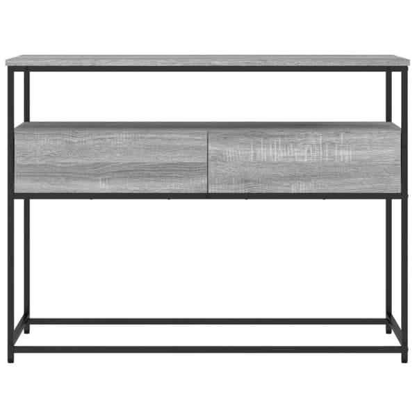 vidaXL konsolbord 100x40x75 cm konstrueret træ grå sonoma-eg