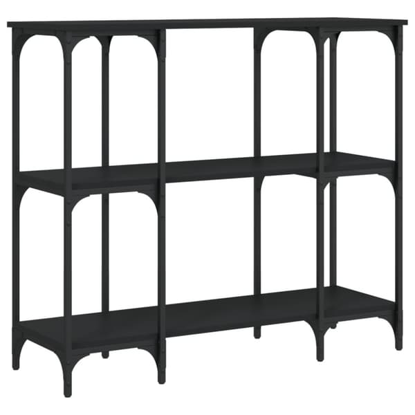 vidaXL konsolbord 102x35x90 cm konstrueret træ sort