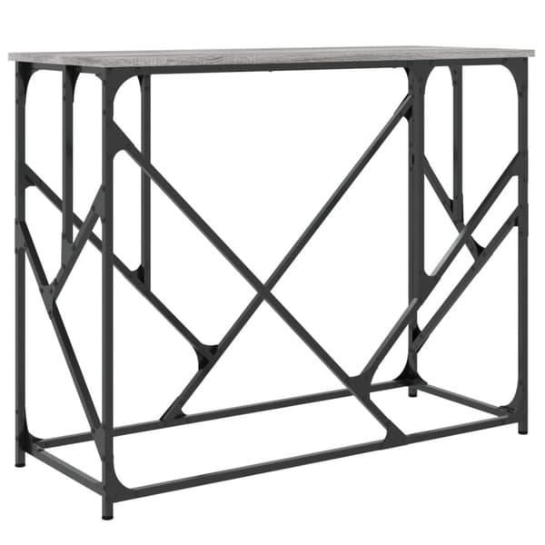 vidaXL konsolbord 100x40x80 cm konstrueret træ grå sonoma-eg