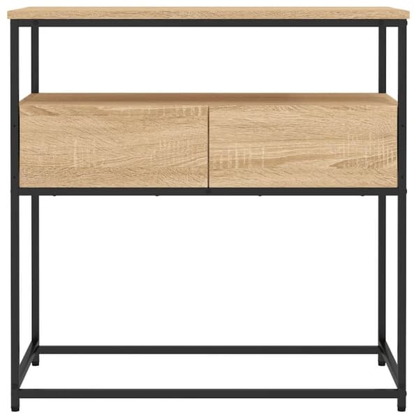 vidaXL konsolbord 75x40x75 cm konstrueret træ sonoma-eg