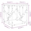Miniatyrbillede 8 af 9: vidaXL sofabord 45x45x47,5 cm konstrueret træ sort