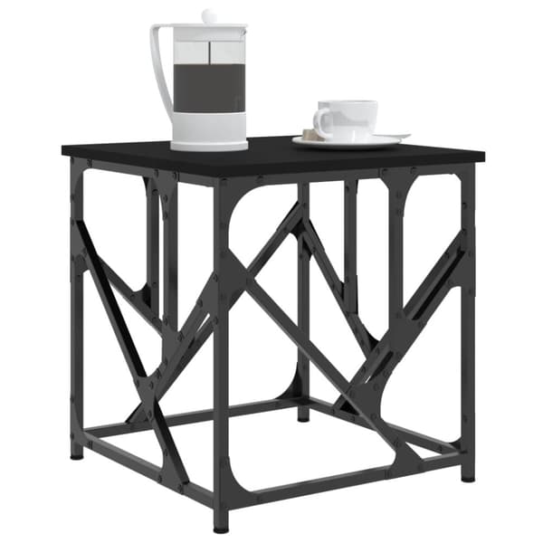 vidaXL sofabord 45x45x47,5 cm konstrueret træ sort