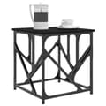 Miniatyrbillede 2 af 9: vidaXL sofabord 45x45x47,5 cm konstrueret træ sort