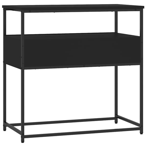vidaXL konsolbord 75x40x75 cm konstrueret træ sort