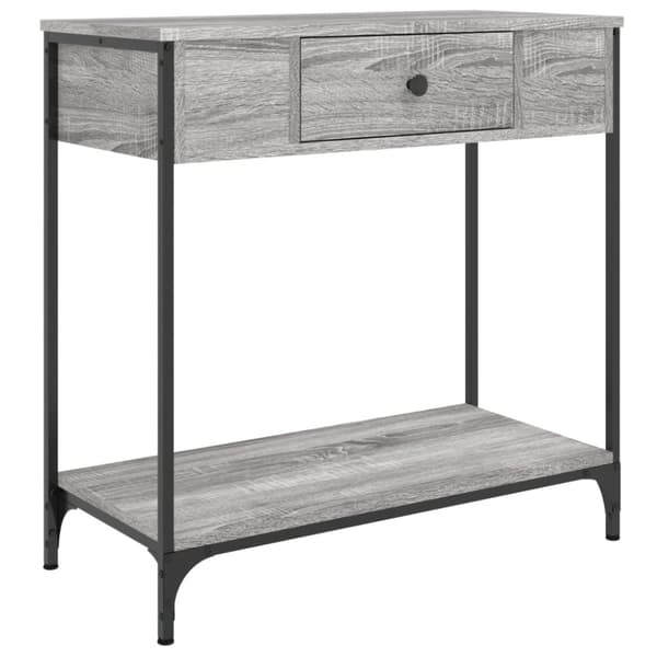 vidaXL Konsolipöytä harmaa Sonoma 75x34,5x75 cm tekninen puu