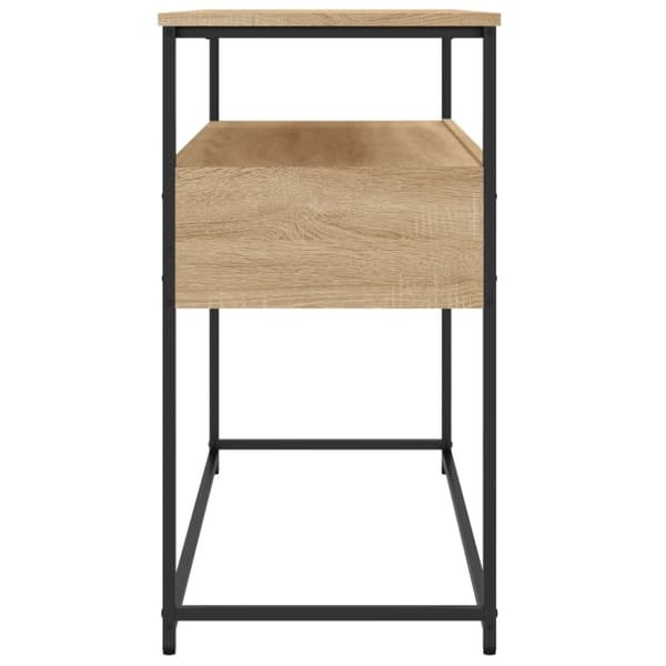 vidaXL konsolbord 100x40x75 cm konstrueret træ sonoma-eg