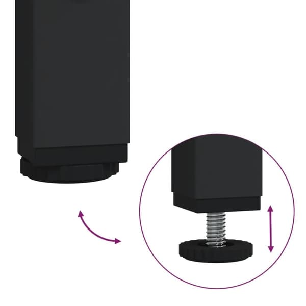 vidaXL konsolbord 100x25x75 cm konstrueret træ røget egetræsfarve
