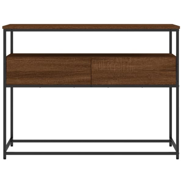 vidaXL Konsolipöytä ruskea tammi 100x40x75 cm tekninen puu