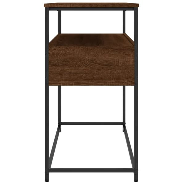 vidaXL Konsolipöytä ruskea tammi 100x40x75 cm tekninen puu
