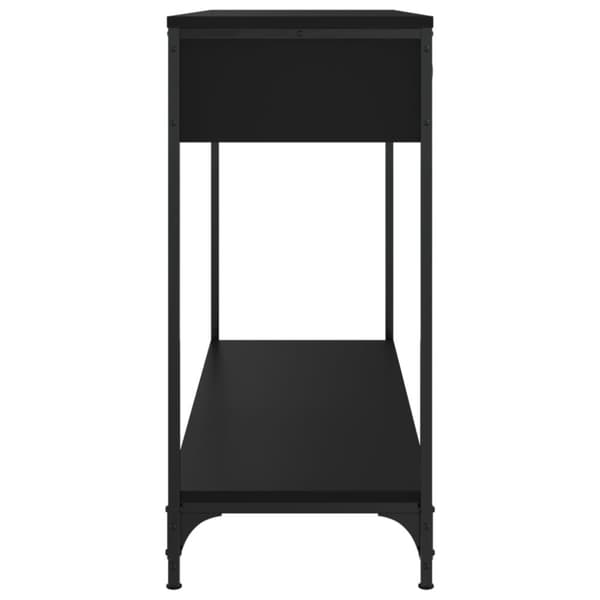 vidaXL konsolbord 100x34,5x75 cm konstrueret træ sort