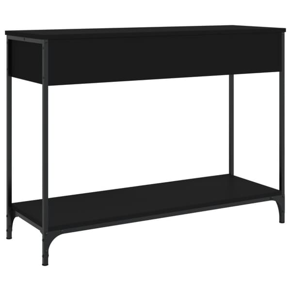 vidaXL konsolbord 100x34,5x75 cm konstrueret træ sort