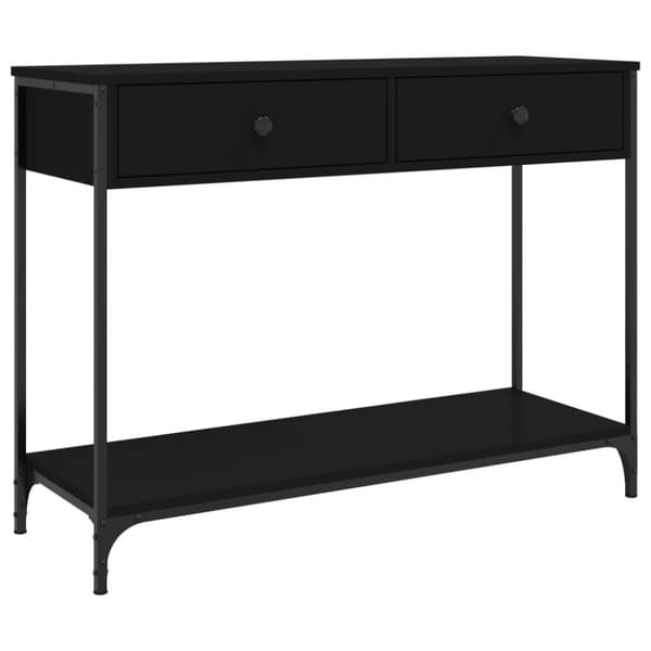 vidaXL konsolbord 100x34,5x75 cm konstrueret træ sort