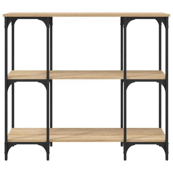 vidaXL konsolbord 102x35x90 cm konstrueret træ sonoma-eg