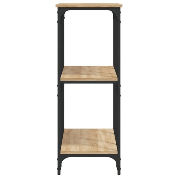 vidaXL konsolbord 102x35x90 cm konstrueret træ sonoma-eg
