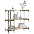 Miniatyrbillede 2 af 10: vidaXL konsolbord 102x35x90 cm konstrueret træ sonoma-eg
