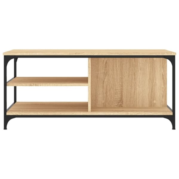 vidaXL Sohvapöytä Sonoma-tammi 100x50x45 cm tekninen puu