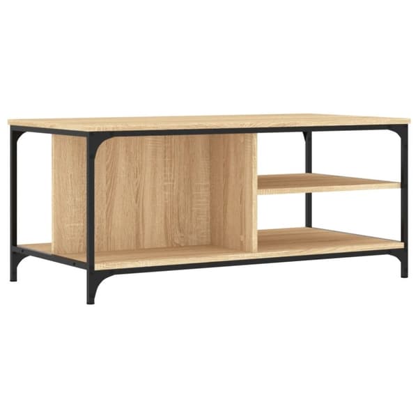 vidaXL Sohvapöytä Sonoma-tammi 100x50x45 cm tekninen puu