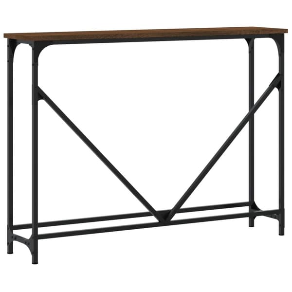 vidaXL Avlastningsbord brun ek 102x22,5x75 cm konstruerat trä